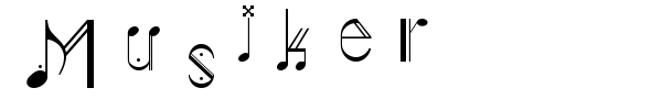 Musiker font preview